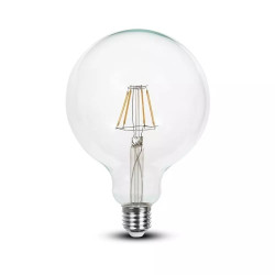 Żarówka LED E27 10W 1055lm glob G125 przezroczysta filament 4K VT-1979 SKU214423 V-Tac