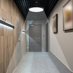 Plafon LED 36W 3820lm 4K okrągły czarna IP44 pilot czujnik ruchu 420x65mm Plafon LED 36W 3820lm 4K okrągły czarna IP44 pilot czujnik ruchu 420x65mm