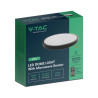 Plafoniera LED 18W 1830lm okrągła czarny 4K IP44 pilot czujnik ruchu 295x60mm VT-8618S SKU76691 V-Tac