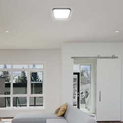 Plafon LED 18W 1830lm 4K kwadrat czarny IP44 250x250x65mm VT-8618B Plafon LED 18W 1830lm 4K kwadrat czarny IP44 250x250x65mm VT-8618B