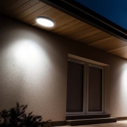 Plafoniera LED 18W 1830lm 4K okrągła czarna IP44 250X63mm VT-8618B