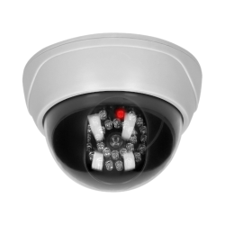 Atrapa kopuły kamery monitorującej CCTV z podczerwienią biała CD-6 VIRONE