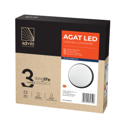Oprawa ogrodowa AGAT LED czarna 15W 1100lm IP54 4K AD-OP-6112BLPM4 Orno Oprawa ogrodowa AGAT LED czarna 15W 1100lm IP54 4K AD-OP-6112BLPM4 Orno