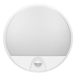 Oprawa ogrodowa AGAT LED 10W biała PIR 140° 800lm IP54 4K Orno