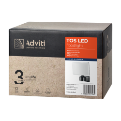 Naświetlacz TOS LED 30W czarny 2200lm IP65 4000K PC AD-NL-6148BL4 Orno Naświetlacz TOS LED 30W czarny 2200lm IP65 4000K PC AD-NL-6148BL4 Orno