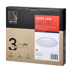 Plafon LED CERS 16W czujnik MV 1300lm IP65 4K AD-PL-6113WLPMM4 Orno