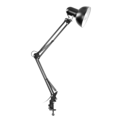 Lampa biurkowa DEON przykręcana 60W E27 stalowa czarna DL-14/B Orno