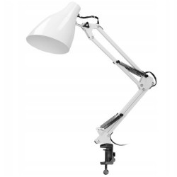 Lampa biurkowa DIAN przykręcana 60W E27 stalowa biała DL-13/W Orno Lampa biurkowa DIAN przykręcana 60W E27 stalowa biała DL-13/W Orno