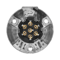 Gniazdo przyczepy 7-pinowe 12/24V aluminiowe OR-AE-1387 Orno Gniazdo przyczepy 7-pinowe 12/24V aluminiowe OR-AE-1387 Orno