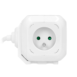 Przedłużacz kostka 4x230V 2xUSB przewód 1,4m 3x1mm2 biały OR-AE-13144/W Przedłużacz kostka 4x230V 2xUSB przewód 1,4m 3x1mm2 biały OR-AE-13144/W