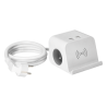 Przedłużacz z ładowarką indukcyjną 2x230V 2xUSB-C 2xUSB-A biały OR-AE-13249/W Orno