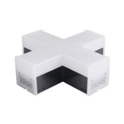 Łącznik systemu LINEAR LIGHT czarny krzyżowy 12W 1200lm 4K 181x118x58 SKU10140 V-Tac
