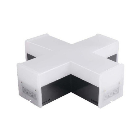 Łącznik systemu LINEAR LIGHT czarny krzyżowy 12W 1200lm 4K 181x118x58 SKU10140 V-Tac