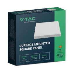 Downlight LED 12W 1200lm 4K kwadrat biały n/t 170X170 SKU10496 V-Tac Downlight LED 12W 1200lm 4K kwadrat biały n/t 170X170 SKU10496 V-Tac