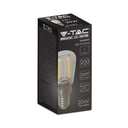 Żarówka LED E14 2W tablicowa ST26 przezroczysta filament 200lm 4K Żarówka LED E14 2W tablicowa ST26 przezroczysta filament 200lm 4K