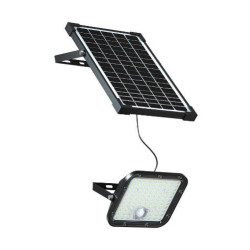 Naświetlacz solarny LED 30W 4800lm 4K PIR IP65 pilot timer czarny VT-432