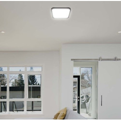 Plafon LED kwadrat czarny 36W 3820lm MV pilot 4K IP44 SKU76741 V-Tac