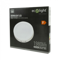 Downlight LED n/t 18W 1980lm 4000K DL-1 okrągły biały EC20457 EcoLight Downlight LED n/t 18W 1980lm 4000K DL-1 okrągły biały EC20457 EcoLight