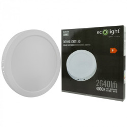 Downlight LED n/t 24W 2640lm 4000K DL-1 okrągły biały EC20458 EcoLight