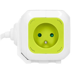 Przedłużacz kostka 4x230V 2xUSB biało-limonkowy OR-AE-13144/L Orno Przedłużacz kostka 4x230V 2xUSB biało-limonkowy OR-AE-13144/L Orno