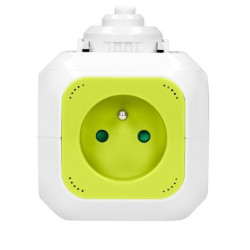 Przedłużacz kostka 4x230V 2xUSB biało-limonkowy OR-AE-13144/L Orno Przedłużacz kostka 4x230V 2xUSB biało-limonkowy OR-AE-13144/L Orno