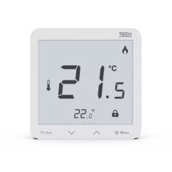 Bezprzewodowy regulator temperatury i wilgotności R-8s PLUS biały WG.11.0624 Tech-Sterowniki