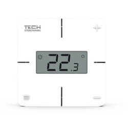 Bezprzewodowy regulator temperatury i wilgotności R-8x biały WG.11.0731