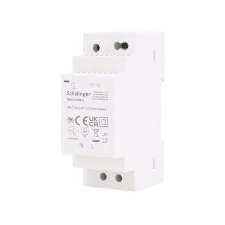 Zasilacz LED na szynę DIN 12V 24W A21-LDD024-2P-12V Bemko