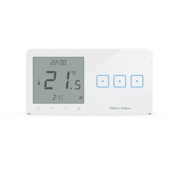 Trójpolowy bezprzewodowy dotykowy szklany włącznik z regulatorem temperatury WSR-03P biały Sinum WG.23.0017 Tech-Sterowniki