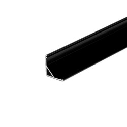 Profil aluminiowy n/t czarny kątowy 2m 15,8x15,8mm klosz czarny V-Tac
