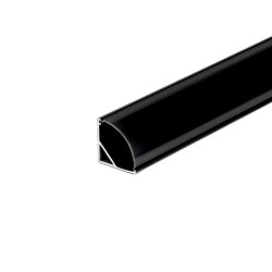 Profil aluminiowy n/t czarny kątowy 2m 15,8x15,8mm klosz czarny VT-8113 SKU2874 V-Tac