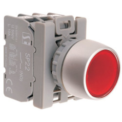 Przycisk sterowniczy 22mm z samopowrotem SP22-KLc-11-230-BA9S Spamel