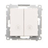 Przycisk podwójny podświetlany TP2L2.01/111 biały mat Simon 55 Kontakt-Simon