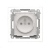 Gniazdo pojedyncze hermetyczne IP44 TGZ1BCZ.01/111A biały mat Simon55 Kontakt-Simon