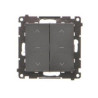 Przycisk żaluzjowy podwójny 1-0-2 TZP2.01/149 czarny mat Simon55 Kontakt-Simon