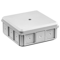 Puszka n/t NSW 90x90x37 IP55 szara 35418702 Simet