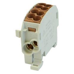 Blok rozdzielczy odgałęźny Al/Cu 80110 jednobiegunowy SCB25 brąz 81501015 SIMBLOCK Simet