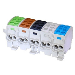 Blok odgałęźny Al/Cu 80250 SCB 35-5x zie/brą/cza/sza/nie 81507030 SIMBLOCK Simet