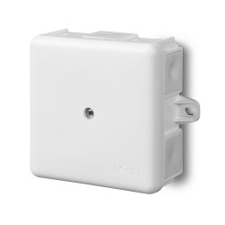 Puszka EP-LUX IP55 86x86x39 z uszami biała 0226-10 Elektro-Plast