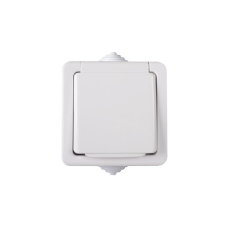 TEKNO 33496 gniazdo n/t pojedyncze z ochroną styków IP54 białe 05-1250-102 bi MOWION Kanlux