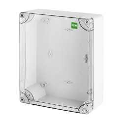 Puszka n/t INDUSTRIAL 340x270x106 szara IP65 pokrywa transparentna 2725-01 EPN