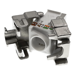 Moduł keystone RJ45 beznarzędziowy STP kat.5E PoE+ ALANTEC MB002