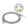 Patchcord U/UTP kat.6 PVC 1m szary ALANTEC KKU6SZA1 A-LAN Technologie