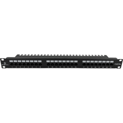 Patch panel UTP kat.5e 24 porty LSA z półką 1U/19" ALANTEC PK013 A-LAN Technologies
