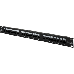 Patch panel UTP kat.5e 24 porty LSA z półką 1U/19" ALANTEC PK013