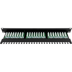 Patch panel UTP kat.5e 24 porty LSA z półką 1U/19" ALANTEC PK013 A-LAN Technologie