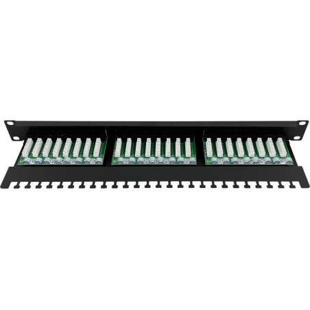 Patch panel UTP kat.5e 24 porty LSA z półką 1U/19" ALANTEC PK013 A-LAN Technologie