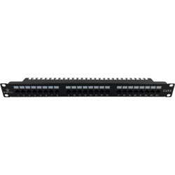 Patch panel UTP kat.6 24 porty LSA z półką 1U PK001 A-LAN Technologie Patch panel UTP kat.6 24 porty LSA z półką 1U PK001 A-LAN Technologie
