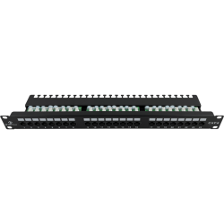 Patch panel UTP kat.6 24 porty LSA z półką 1U PK001 A-LAN Technologie Patch panel UTP kat.6 24 porty LSA z półką 1U PK001 A-LAN Technologie