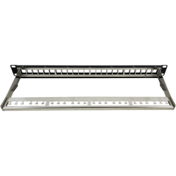 Patch panel pusty 19" modularny 24 porty 1U z podporą ALANTEC PK020 A-LAN Technologie